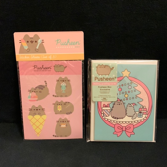 Pusheen Accessories Pusheen Stationary Set Christmas Cards And